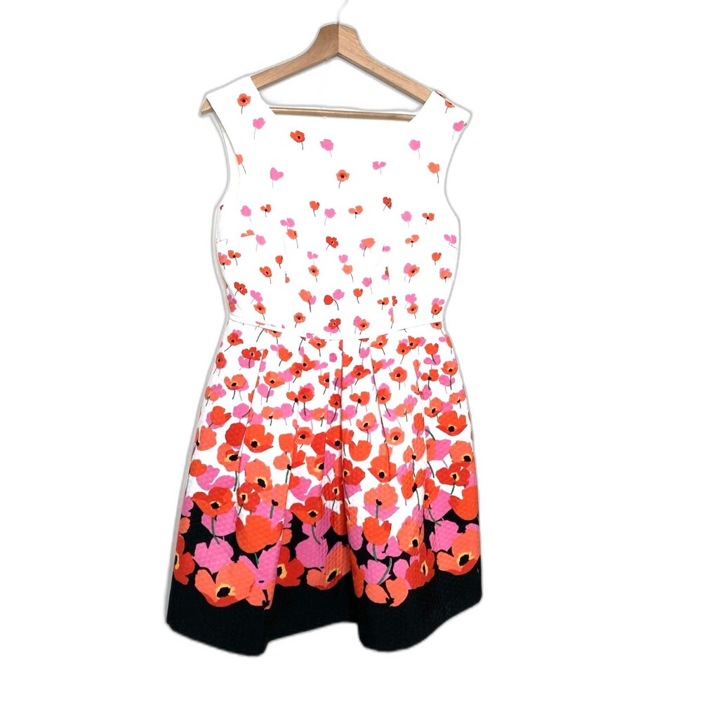 TAHARI ARTHUR S. LEVINE Dress Womens 6P Sleeveless Midi Floral Party Picnics